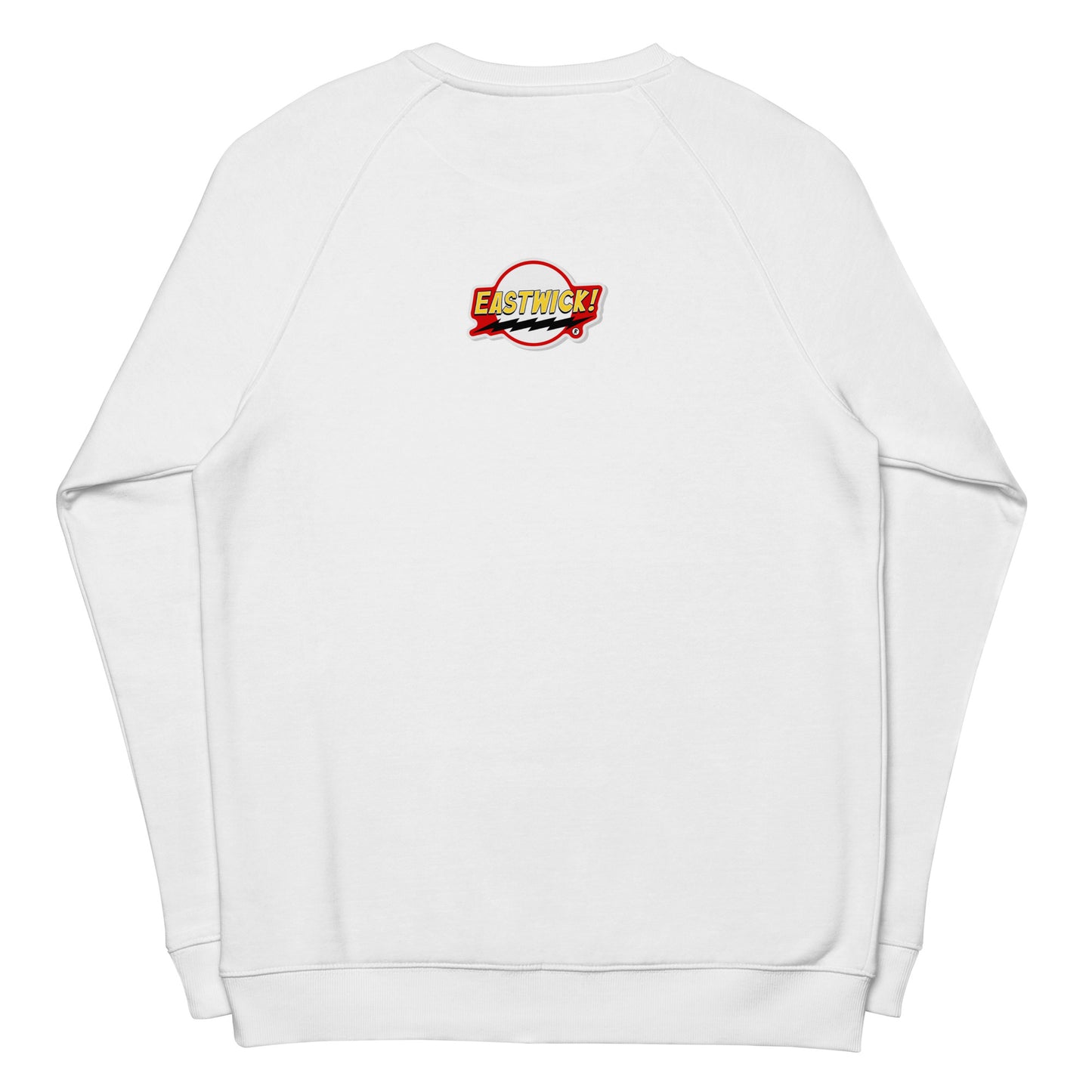 Unisex organic raglan sweatshirt